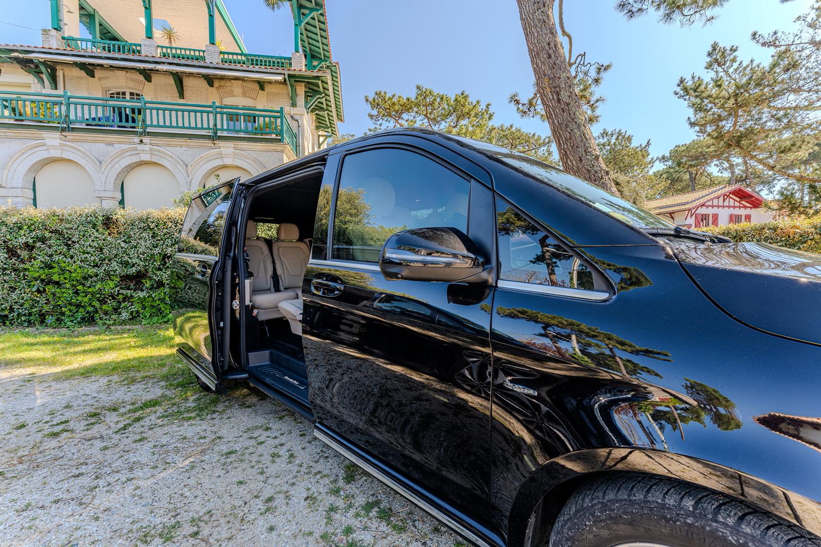 Intérieur cuir Mercedes Classe V — confort premium VTC DRIIV'ME